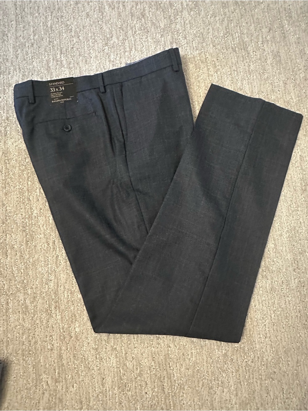 Banana Republic Men's Dress Pants - Dark Charcoal